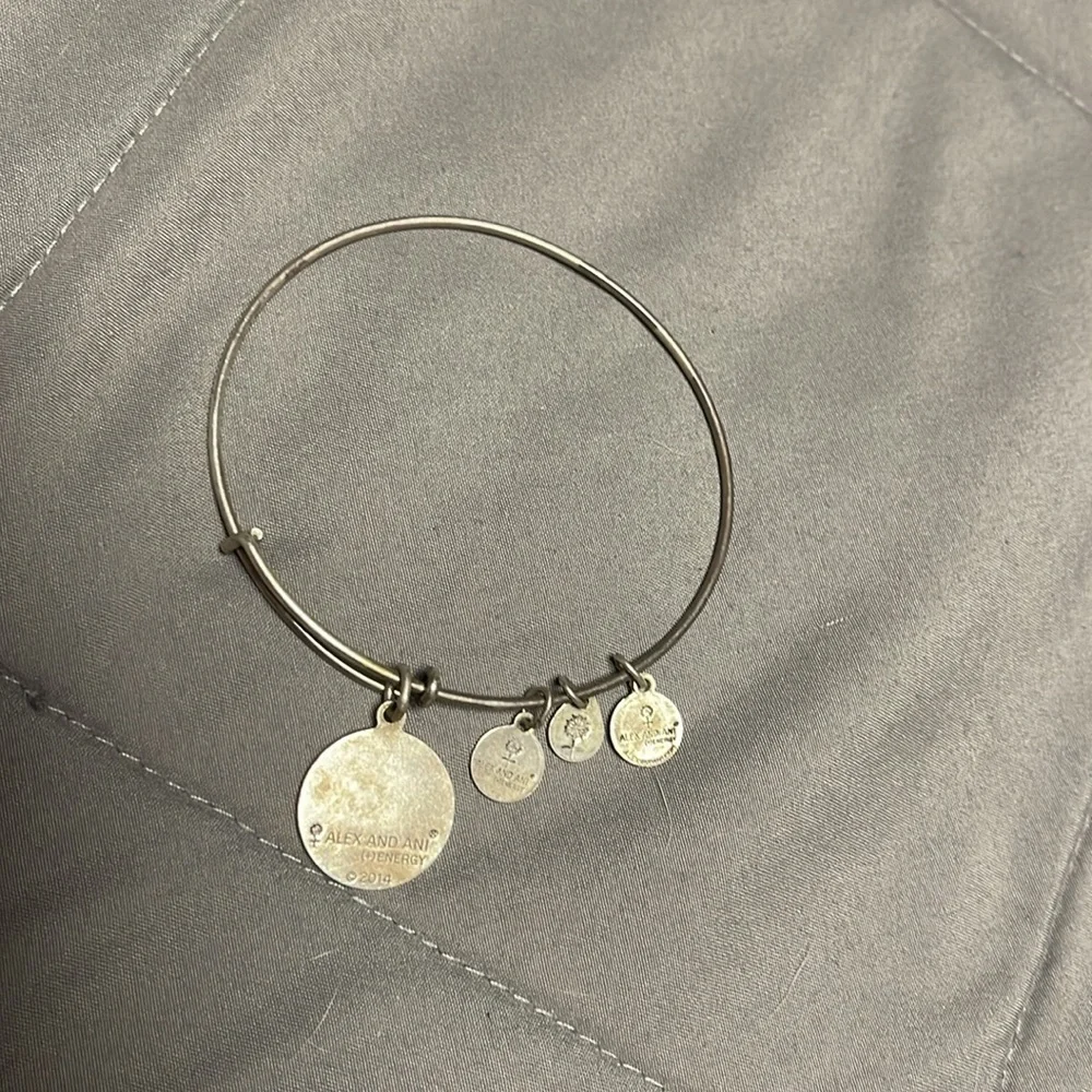 Alex and Ani 2014 Las Vegas Welcome Sign Poker Chip Silver Bangle - Picture 4 of 4